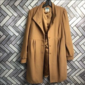 Old Navy - Tan Wool Blend Long Maternity Coat